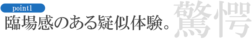 臨場感のある疑似体験