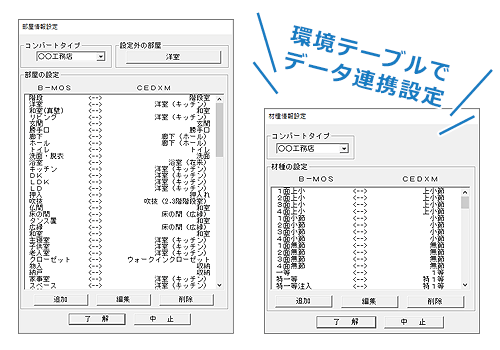 細かな設定で連携実現